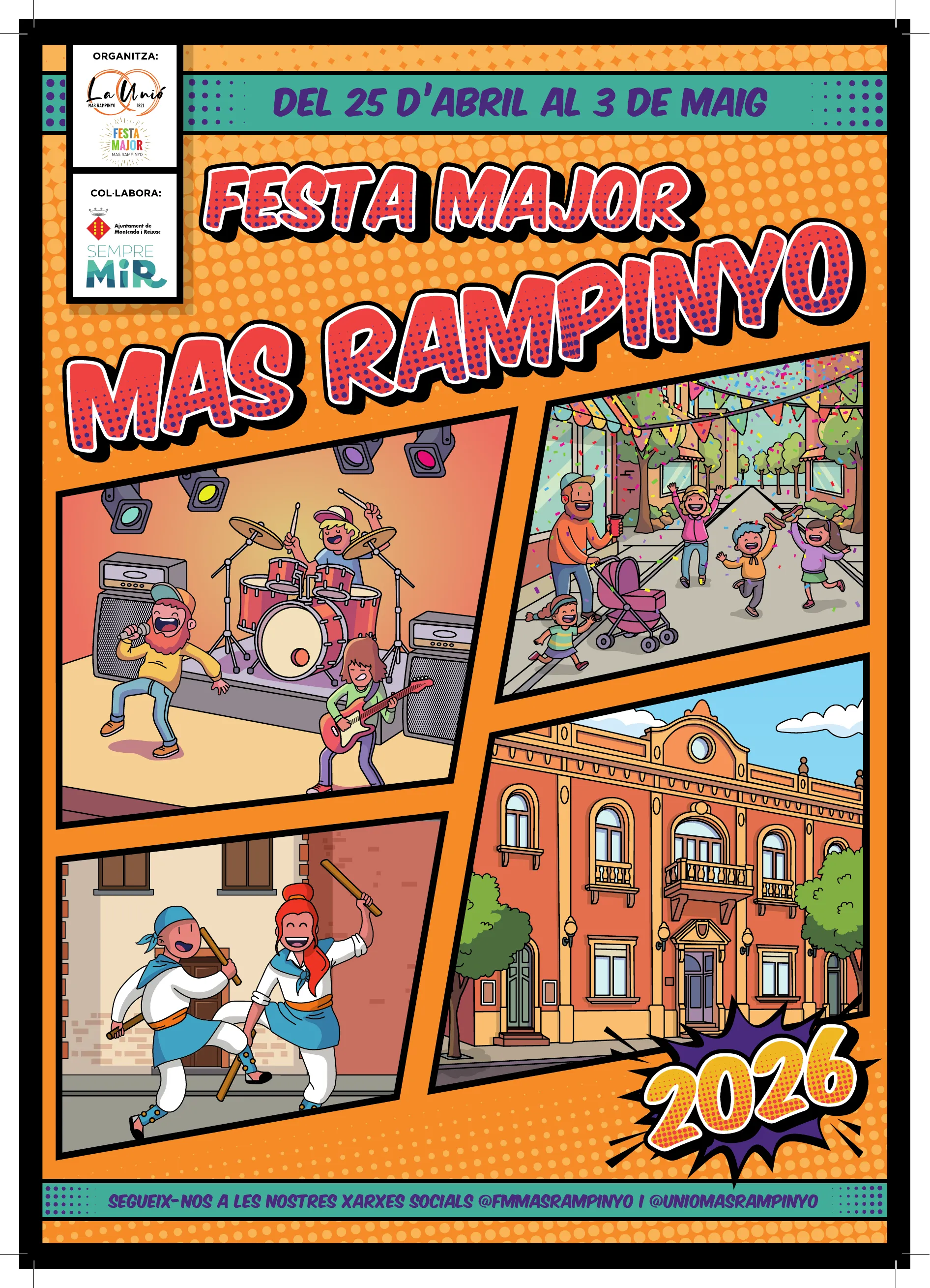 Cartell de la Festa Major de Mas Rampinyo 2026